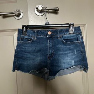 So high rise denim shorts